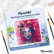 Carica l'immagine nel visualizzatore di Gallery, Mini Kit da Dipingere con i Numeri 20x20cm con cornice Prezioso Buddha