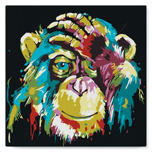 Carica l'immagine nel visualizzatore di Gallery, Mini Kit da Dipingere con i Numeri 20x20cm con cornice Babbuino Pop Art