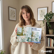 Carica l'immagine nel visualizzatore di Gallery, Mini Kit da Dipingere con i Numeri 20x20cm con cornice Fiore bianco