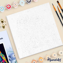 Carica l'immagine nel visualizzatore di Gallery, Mini Kit da Dipingere con i Numeri 20x20cm con cornice Pappagalli Pop Art Astratti