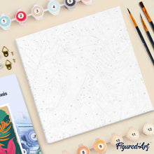 Carica l'immagine nel visualizzatore di Gallery, Mini Kit da Dipingere con i Numeri 20x20cm con cornice Tucano Tropicale