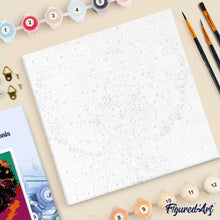 Carica l'immagine nel visualizzatore di Gallery, Mini Kit da Dipingere con i Numeri 20x20cm con cornice Donna Afroamericana Pop Art