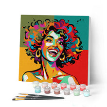 Carica l'immagine nel visualizzatore di Gallery, Mini Kit da Dipingere con i Numeri con cornice Latina Vivace Pop Art