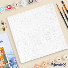 Carica l'immagine nel visualizzatore di Gallery, Mini Kit da Dipingere con i Numeri 20x20cm con cornice Autunno in Provenza