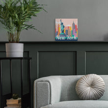 Carica l'immagine nel visualizzatore di Gallery, Mini Kit da Dipingere con i Numeri 20x20cm con cornice Statua della Libertà New York