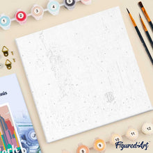 Carica l'immagine nel visualizzatore di Gallery, Mini Kit da Dipingere con i Numeri 20x20cm con cornice Statua della Libertà New York
