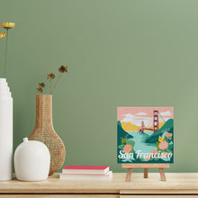 Carica l'immagine nel visualizzatore di Gallery, Mini Kit da Dipingere con i Numeri 20x20cm con cornice San Francisco