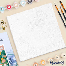 Carica l'immagine nel visualizzatore di Gallery, Mini Kit da Dipingere con i Numeri 20x20cm con cornice San Francisco