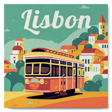 Carica l'immagine nel visualizzatore di Gallery, Mini Kit da Dipingere con i Numeri 20x20cm con cornice Lisbona
