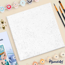 Carica l'immagine nel visualizzatore di Gallery, Mini Kit da Dipingere con i Numeri 20x20cm con cornice Alba a Santorini