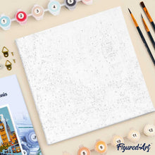 Carica l'immagine nel visualizzatore di Gallery, Mini Kit da Dipingere con i Numeri 20x20cm con cornice Londra