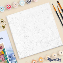 Carica l'immagine nel visualizzatore di Gallery, Mini Kit da Dipingere con i Numeri 20x20cm con cornice Lucerna