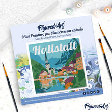Carica l'immagine nel visualizzatore di Gallery, Mini Kit da Dipingere con i Numeri 20x20cm con cornice Hallstatt