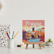 Carica l'immagine nel visualizzatore di Gallery, Mini Kit da Dipingere con i Numeri 20x20cm con cornice Praga