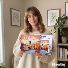 Carica l'immagine nel visualizzatore di Gallery, Mini Kit da Dipingere con i Numeri 20x20cm con cornice Praga