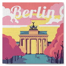 Carica l'immagine nel visualizzatore di Gallery, Mini Kit da Dipingere con i Numeri 20x20cm con cornice Berlino