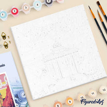Carica l'immagine nel visualizzatore di Gallery, Mini Kit da Dipingere con i Numeri 20x20cm con cornice Berlino