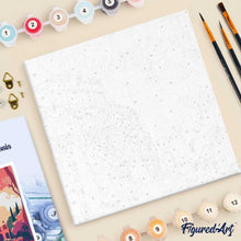 Carica l'immagine nel visualizzatore di Gallery, Mini Kit da Dipingere con i Numeri 20x20cm con cornice Roma