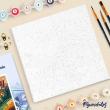 Carica l'immagine nel visualizzatore di Gallery, Mini Kit da Dipingere con i Numeri 20x20cm con cornice Estate in Toscana