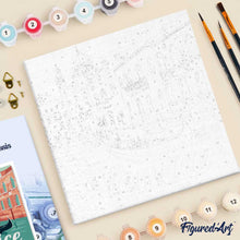 Carica l'immagine nel visualizzatore di Gallery, Mini Kit da Dipingere con i Numeri 20x20cm con cornice Venezia