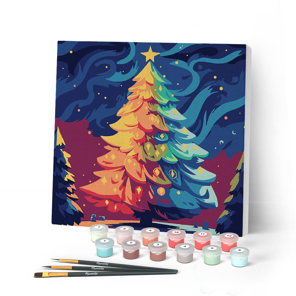 Dipinto con i numeri per adulti Carino Babbo Natale a tema natalizio, fai da te su tela, numero di pittura ad olio per bambini, principianti, caffè, ristorante, 40 x 50 cm