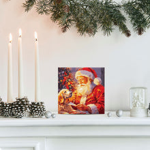 Carica l'immagine nel visualizzatore di Gallery, Mini Kit da Dipingere con i Numeri 20x20cm con cornice Sogni di Natale