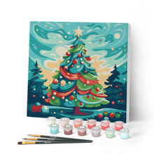 Carica l'immagine nel visualizzatore di Gallery, Mini Kit da Dipingere con i Numeri con cornice Magico Natale