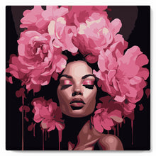 Carica l'immagine nel visualizzatore di Gallery, Mini Kit da Dipingere con i Numeri 20x20cm con cornice - Corona di Peonie
