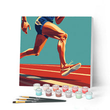 Carica l'immagine nel visualizzatore di Gallery, Mini Kit da Dipingere con i Numeri con cornice - Poster Sportivo Atletica