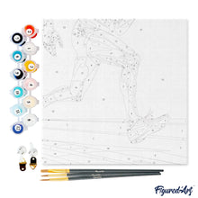 Carica l&#39;immagine nel visualizzatore di Gallery, Mini Kit da Dipingere con i Numeri 20x20cm con cornice - Poster Sportivo Atletica