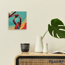 Carica l&#39;immagine nel visualizzatore di Gallery, Mini Kit da Dipingere con i Numeri 20x20cm con cornice - Poster Sportivo Basket