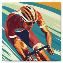 Carica l'immagine nel visualizzatore di Gallery, Mini Kit da Dipingere con i Numeri 20x20cm con cornice - Poster Sportivo Ciclismo