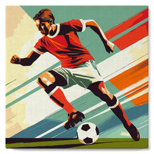 Carica l'immagine nel visualizzatore di Gallery, Mini Kit da Dipingere con i Numeri 20x20cm con cornice - Poster Sportivo Calcio