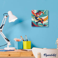 Carica l'immagine nel visualizzatore di Gallery, Mini Kit da Dipingere con i Numeri 20x20cm con cornice - Poster Sportivo Rugby