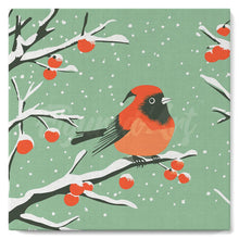 Carica l'immagine nel visualizzatore di Gallery, Mini Kit da Dipingere con i Numeri 20x20cm con cornice - Cardinale invernale