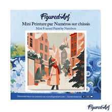 Carica l&#39;immagine nel visualizzatore di Gallery, Mini Kit da Dipingere con i Numeri 20x20cm con cornice - Shopping invernale