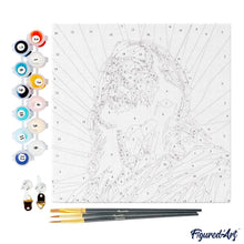 Carica l&#39;immagine nel visualizzatore di Gallery, Mini Kit da Dipingere con i Numeri 20x20cm con cornice - Gesù radioso