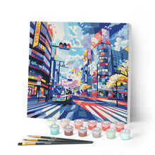Carica l'immagine nel visualizzatore di Gallery, Mini Kit da Dipingere con i Numeri con cornice - Shibuya Pop Art