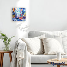 Carica l&#39;immagine nel visualizzatore di Gallery, Mini Kit da Dipingere con i Numeri 20x20cm con cornice - Shibuya Pop Art