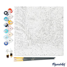 Carica l&#39;immagine nel visualizzatore di Gallery, Mini Kit da Dipingere con i Numeri 20x20cm con cornice - Shibuya Pop Art