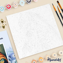 Carica l'immagine nel visualizzatore di Gallery, Mini Kit da Dipingere con i Numeri 20x20cm con cornice - Maria in preghiera