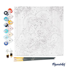 Carica l&#39;immagine nel visualizzatore di Gallery, Mini Kit da Dipingere con i Numeri 20x20cm con cornice - Sacra Famiglia