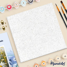Carica l'immagine nel visualizzatore di Gallery, Mini Kit da Dipingere con i Numeri 20x20cm con cornice - Margherite