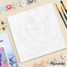 Carica l'immagine nel visualizzatore di Gallery, Mini Kit da Dipingere con i Numeri 20x20cm con cornice - Lavanda