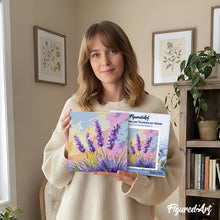 Carica l'immagine nel visualizzatore di Gallery, Mini Kit da Dipingere con i Numeri 20x20cm con cornice - Lavanda