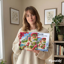 Carica l'immagine nel visualizzatore di Gallery, Mini Kit da Dipingere con i Numeri 20x20cm con cornice - Viale Fiorito a Capri