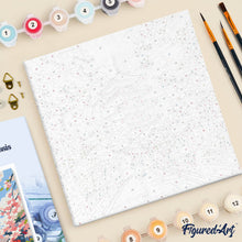 Carica l'immagine nel visualizzatore di Gallery, Mini Kit da Dipingere con i Numeri 20x20cm con cornice - Kyoto in Primavera