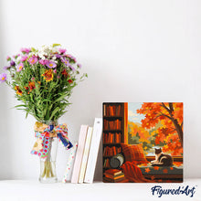 Carica l'immagine nel visualizzatore di Gallery, Mini Kit da Dipingere con i Numeri 20x20cm con cornice - Osservando l'autunno