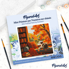 Carica l'immagine nel visualizzatore di Gallery, Mini Kit da Dipingere con i Numeri 20x20cm con cornice - Osservando l'autunno