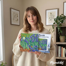 Carica l'immagine nel visualizzatore di Gallery, Mini Kit da Dipingere con i Numeri 20x20cm con cornice - Van Gogh - Iris